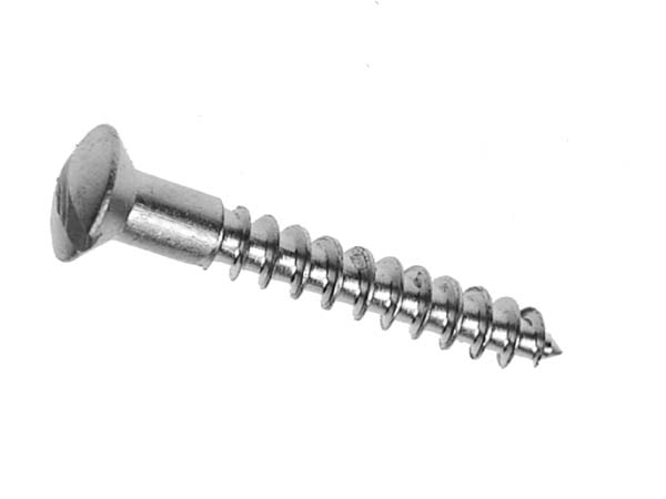 10G X 1 1/2" SLOTTED RAISED CSK WOODSCREWS A2     DIN 95